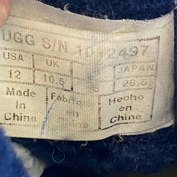 Ugg Women’s Kristen Suede Navy Boots Size 12 - Picture 8 of 10